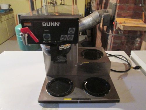 Bunn 3 warmers digital coffee brewer maker, model # cdbcf15 for sale