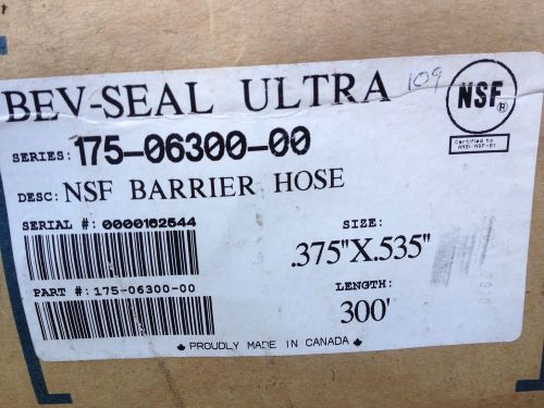 Bev-Seal Ultra New 175-06300-00 .375 x .535 x 300&#039; NSF Barrier Hose