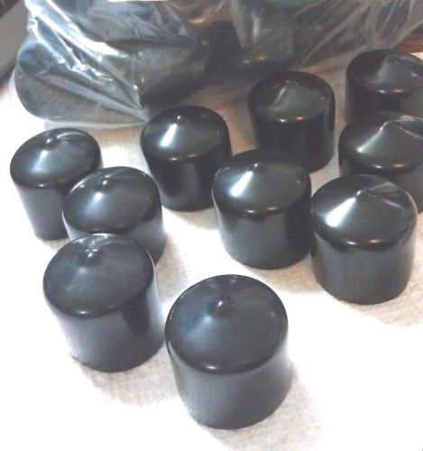 Pliable vinyl caps, push-on round cap fits 1-1/2&#034;-1-9/16&#034;, 1&#034; inside height, *10 for sale