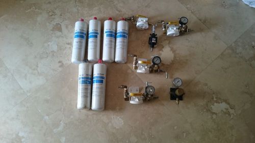 Lot of (6 filters and 4 manifolds) Commercial Water Filters and Manifolds