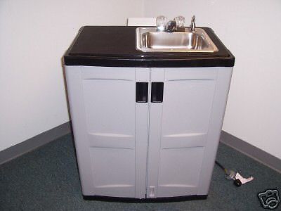 Portable 12 volt/propane outdoor sink with hot water for sale