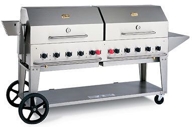 Bbq grill mcb-72 crown verity w/ dbl domes / rotisserie for sale