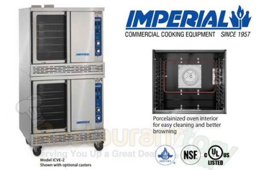 IMPERIAL COMMERCIAL CONVECTION OVEN DOUBLE DECK BAKERY ELECTRIC MODEL ICVE-2