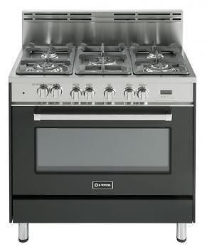 Verona 36&#034;  dual fuel range w/ single oven - matte black ~ for sale