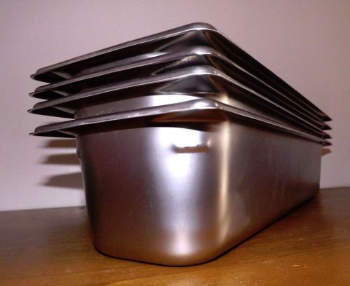 NEW 4 VOLLRATH Super Pan 3 NSF 6 QT Stainless Steel 90542 1/2 SIZE Pan