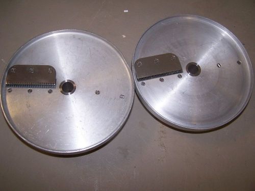2 slicer discs for robot coupe r4 or r4x ~ we think r4 #&#039;s 2x2 &amp; 3x3  reduced for sale