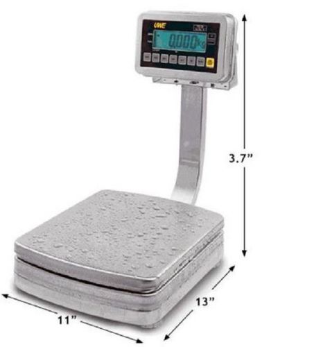 Intelligent PS2 Washdown Stainless Steel Portable Scale,30kgx0.005kg,lb/kg/1l:oz