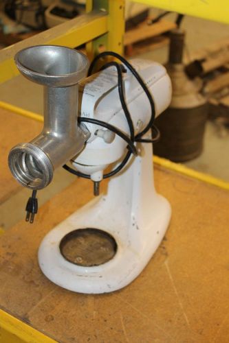 Vintage hobart kitchenaid   3-c stand tilt head mixer grinder for sale