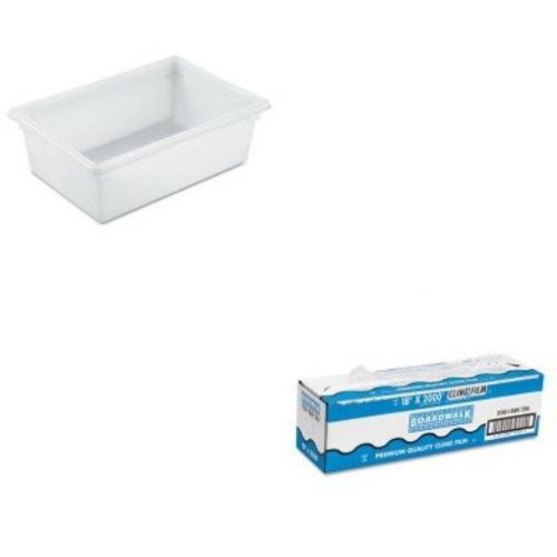 KITBWK7204RCP3500WHI - Value Kit - Rubbermaid-White Food Boxes; 12 1/2 Gallon 12