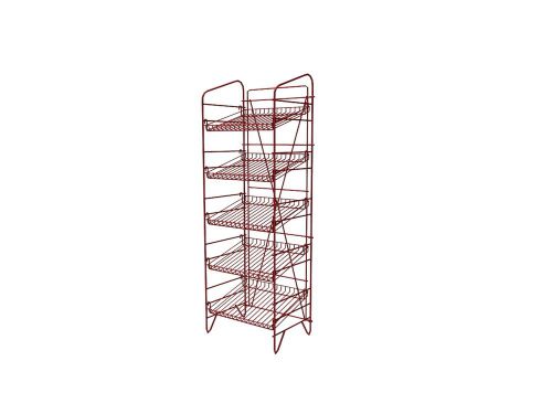 Metal Wire Rack Stand Display Multi-tier for Boxes T-Shirtes, Newspapers 12117