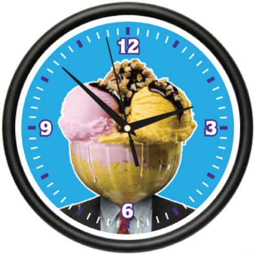 ICE CREAM Wall Clock lover shop store sundae sign gift