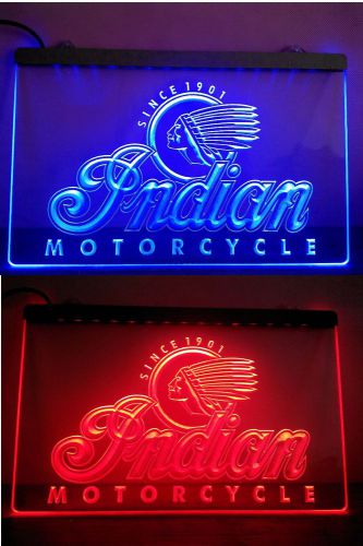 Indian Motorcycle LED Bar Pub Pool Billiards Club Neon Light Sign Free Shipping