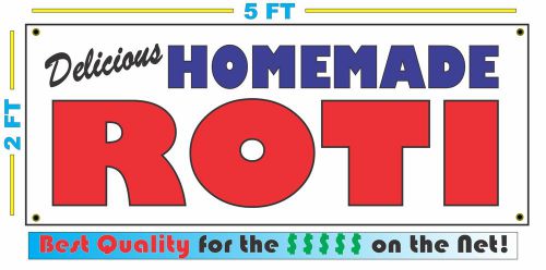 HOMEMADE ROTI BANNER Sign NEW Larger Size Best Quality for the $$$ BAKERY