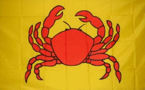 Crab flag restaurant banner advertising pennant food crabs sign new 3x5 foot new for sale