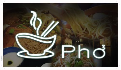 ba459 Pho Vietnamese Vietnam noodle NR Banner Shop Sign