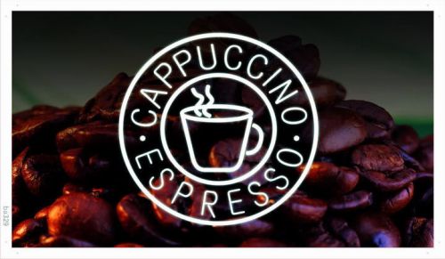 Ba329 espresso cappuccino coffee shop banner shop sign for sale