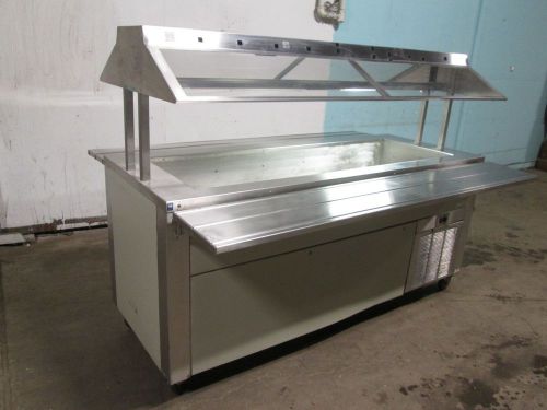&#034;CARTER HOFFMANN&#034; H.D. COMMERCIAL S.S. 76&#034;L REFRIGERATED LIGHTED COLD SALAD BAR