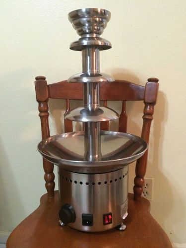 3 Tier Commercial Chocolate Fondue Fountain 23 inch Sweet Fountains The Shasta