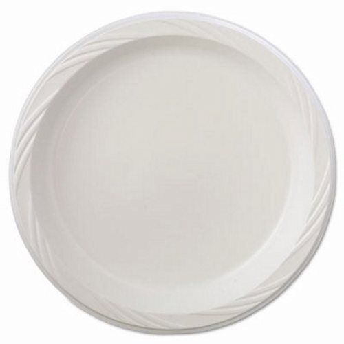 Chinet Plastic Plates, 9&#034;, White, Round, Lightweight (HUH82209)