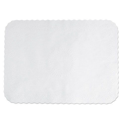 Hoffmaster Anniversary Paper Place Setting/Tray Cover  19&#034; x 14&#034;  White - Includ