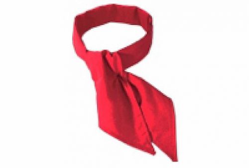 Chef/Baker Poplin Neckerchief, Red, 26&#034; x 26&#034; x 35.5&#034;, Poly Cotton, 82015, C22