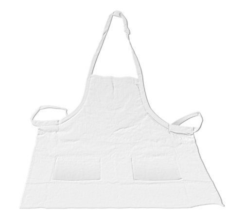 New crestware bib apron 2 pocket  white for sale