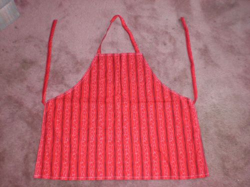Handmade red apron w/ white dainty hearts black lines,,,L@@K!,,,NEW!!!