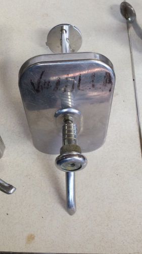 Vintage Stainless Steel Ice Cream Topping Dispenser