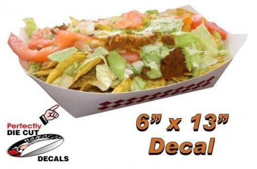 Nachos supreme 6&#039;&#039;x13&#039;&#039; decal for movie theater concession or carnival trailer for sale