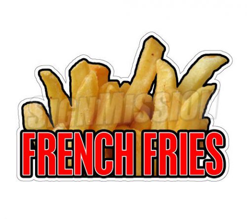 FRENCH FRIES I Concession Decal sign fry oil cart trailer stand sticker