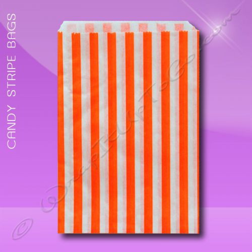 Candy Stripe Bags 7 x 9 –  Orange Stripes