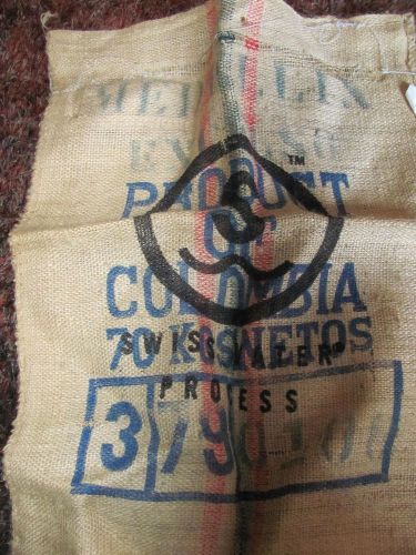 Large Burlap shipping colombia excelso  Coffee Bag
