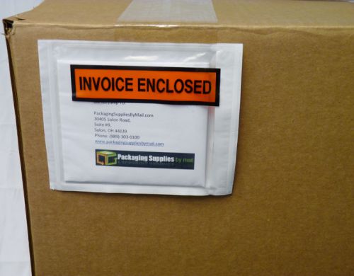 10000 Packing list slip Invoice Holders Enclosed 4 1/2&#034; x 5 1/2&#034; Back side load
