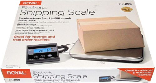 Royal electronic shipping scale dg200  (1 to 200 pounds) for sale