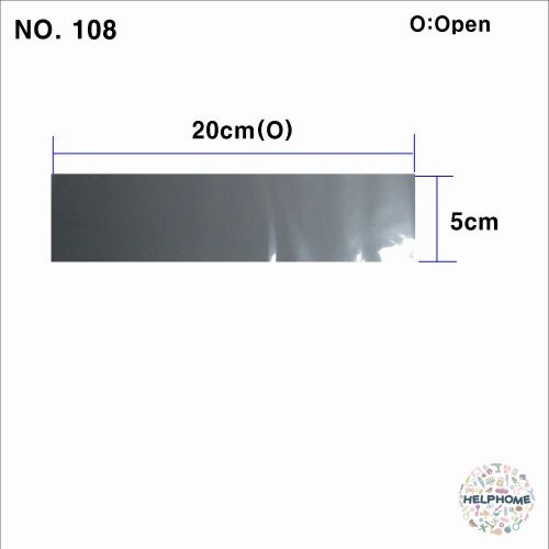 100 Pcs Transparent Shrink Film Wrap Heat Seal Packing 20cm(O) X 5.0cm NO.108