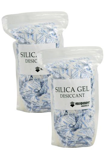1 gram X 1000 PK Silica Gel Desiccant Moisture Absorber -FDA Compliant Food Safe