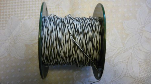 1000ft military grade AWG24 Blk/Wht silver plated teflon twisted wire