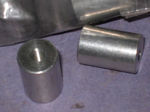 93 metal aluminum threaded spacer standoff .5&#034; od .138&#034; id  .75&#034; thick 01p2 for sale