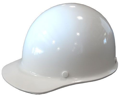 Msa skullguard cap style hard hat with stazon suspension, white color for sale