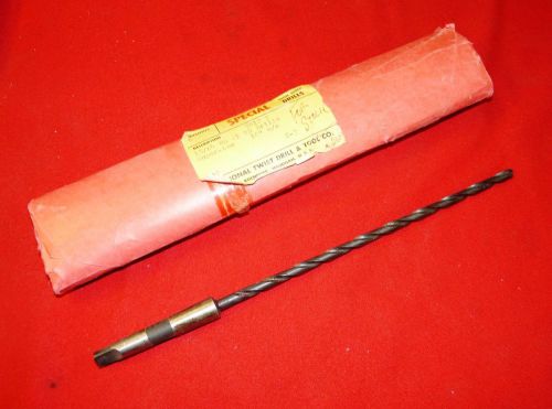 National Twist 15/64&#034; x 10&#034; OAL  HSS Drill Bit # 1 Morse Taper Shank USA Made