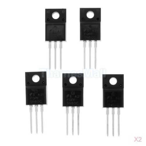 2x 5pcs n-channel power mosfet 5n60 low gate charge 4.5a 600v package to-220 for sale