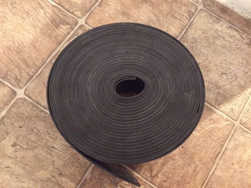 3/32&#034; thick neoprene rubber roll / sheet 3&#034; wide 35 feet long for sale