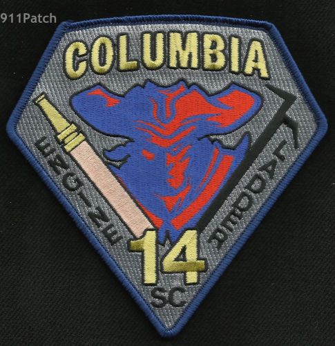 Columbia, sc - engine 14 ladder 14 firefighter patch fire department fire dept for sale