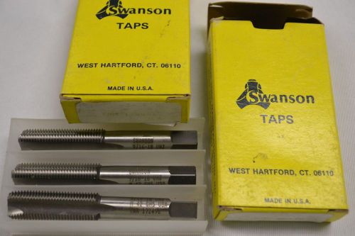 Swanson Tool Manufacturing Taps #172496 - 9/16-18 UNJ M 42 GH5 USA Box of 3 NIB