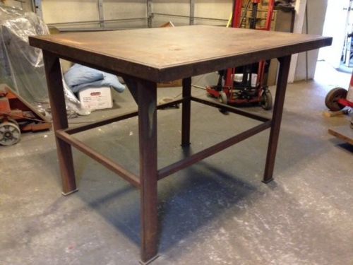 Ribbed cast iron welding / work table for sale