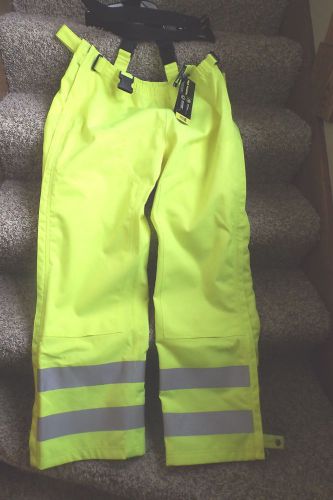 New with tags carhartt high visibility class e sz large waterproof yellow pants for sale