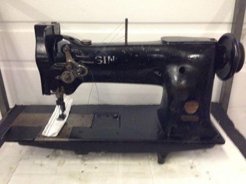 SINGER  112W140 TWO  NEEDLE LEATHER  NEEDLE FEED  INDUSTRIAL SEWING MACHINE