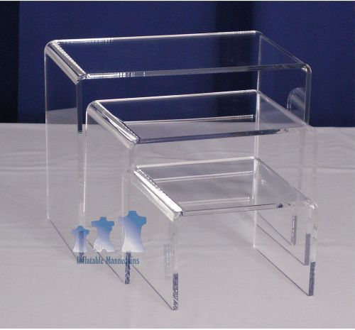 MS9 - Mannequin Stand, Acrylic Riser Set, Medium