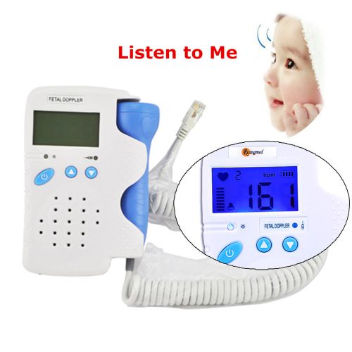 RFD-D Ultrasonic Fetal Doppler 3MHz Probe with LCD Display Listen to Baby heart