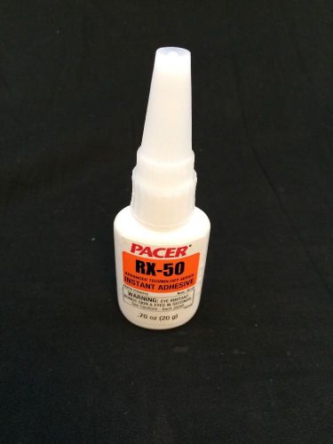 Lot of 5 pacer rx-50 industrial adhesive super glue 20 gram/.70 oz each for sale